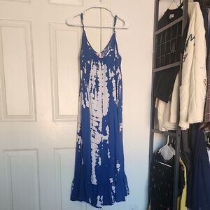 Buenos Ninos Amazon Blue Oversized Beach Dress Size Medium